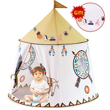 Load image into Gallery viewer, YARD Kid Teepee Tent House 123*116cm Portable Princess Castle Present For Kids Children Play Toy Tent Birthday Christmas Gift