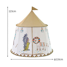 Load image into Gallery viewer, YARD Kid Teepee Tent House 123*116cm Portable Princess Castle Present For Kids Children Play Toy Tent Birthday Christmas Gift