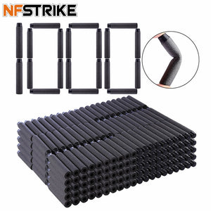 NFSTRIKE 1000pcs Soft Bullets Soft Darts For Nerf Toy Gun Soft Bullets Blaster Soft Hollow Hole Head Foam Bullet 7.2*1.3cm Black